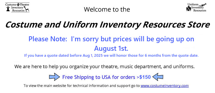 Costume Inventory Resources