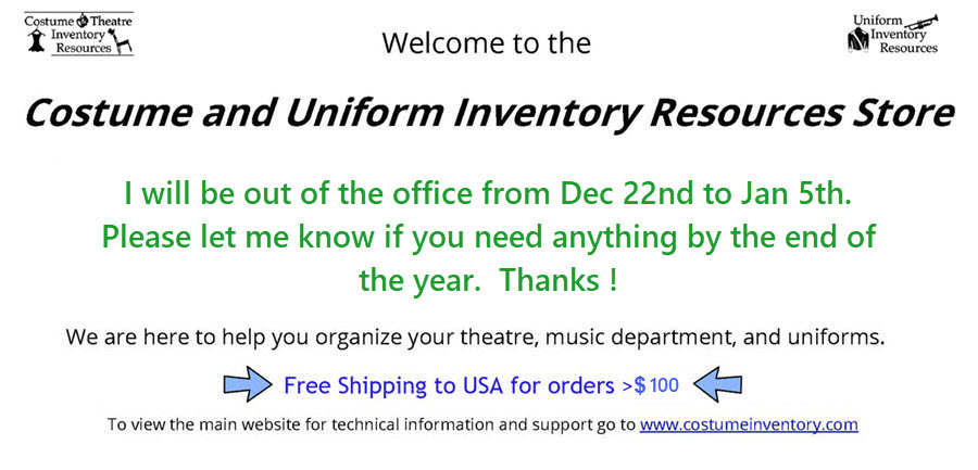 Costume Inventory Resources