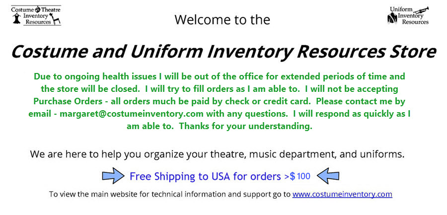 Costume Inventory Resources